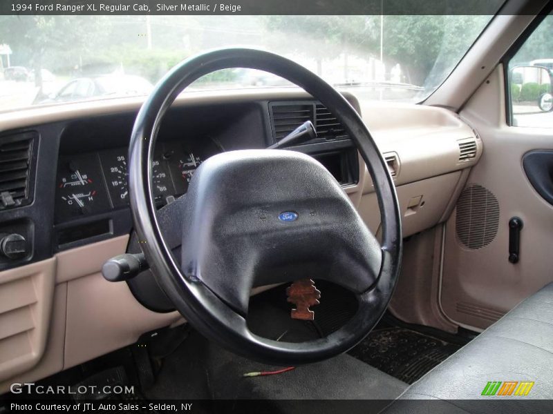 Silver Metallic / Beige 1994 Ford Ranger XL Regular Cab