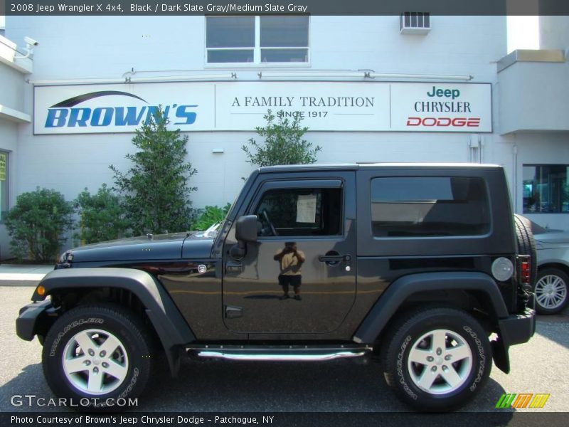 Black / Dark Slate Gray/Medium Slate Gray 2008 Jeep Wrangler X 4x4