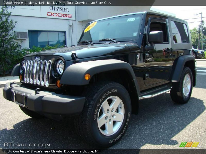 Black / Dark Slate Gray/Medium Slate Gray 2008 Jeep Wrangler X 4x4