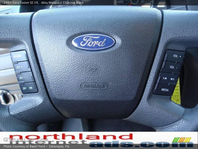 Alloy Metallic / Charcoal Black 2007 Ford Fusion SE V6