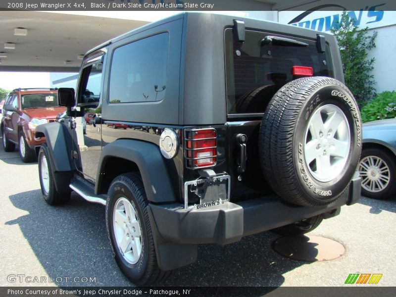 Black / Dark Slate Gray/Medium Slate Gray 2008 Jeep Wrangler X 4x4