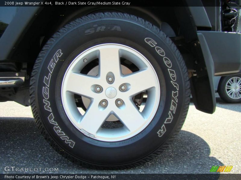 Black / Dark Slate Gray/Medium Slate Gray 2008 Jeep Wrangler X 4x4