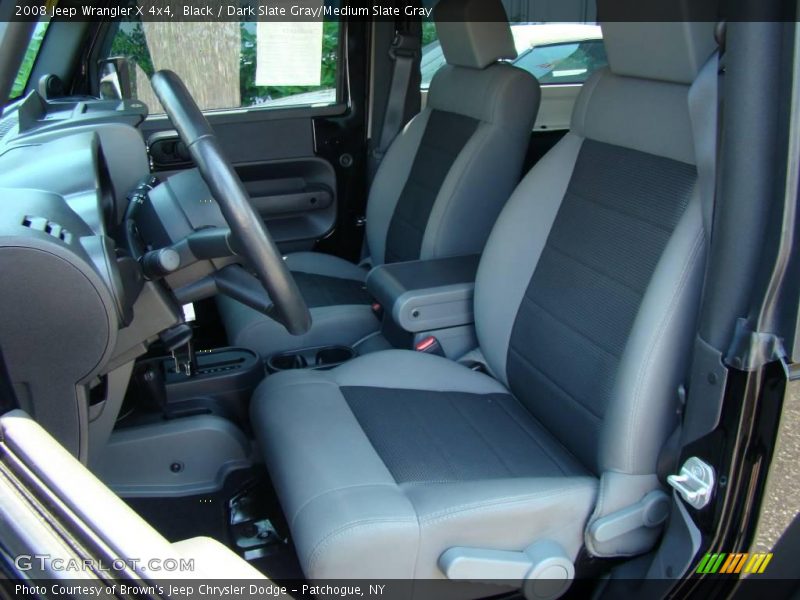 Black / Dark Slate Gray/Medium Slate Gray 2008 Jeep Wrangler X 4x4