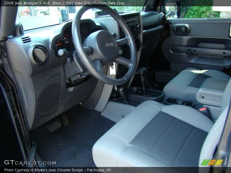 Black / Dark Slate Gray/Medium Slate Gray 2008 Jeep Wrangler X 4x4