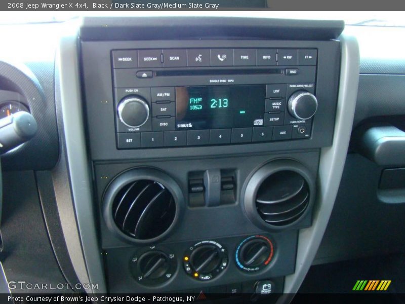 Black / Dark Slate Gray/Medium Slate Gray 2008 Jeep Wrangler X 4x4
