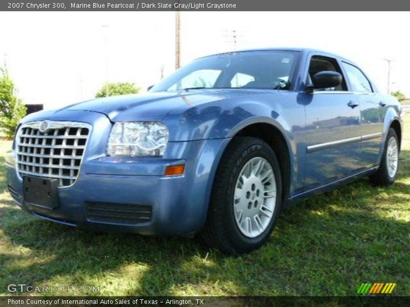 Marine Blue Pearlcoat / Dark Slate Gray/Light Graystone 2007 Chrysler 300
