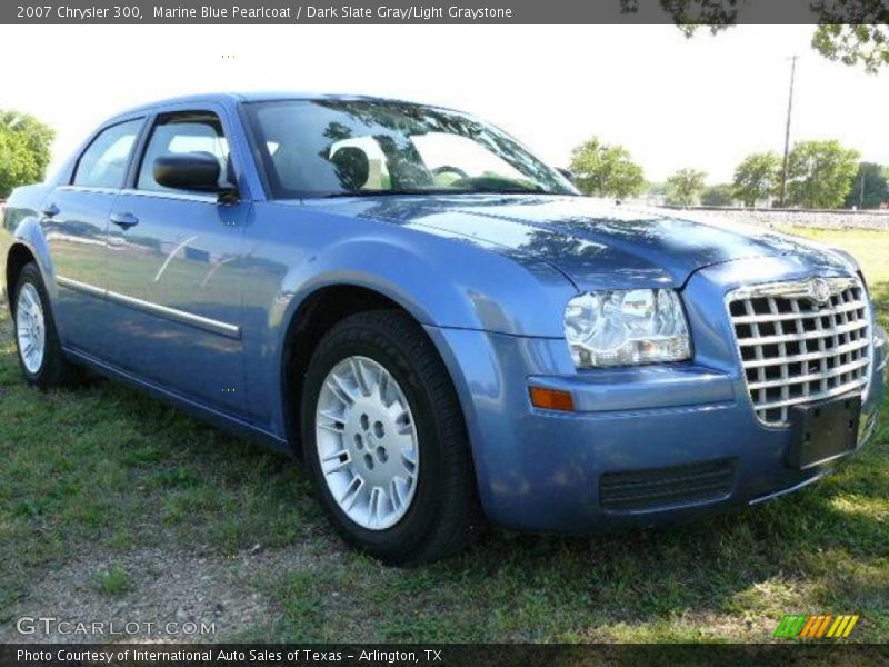 Marine Blue Pearlcoat / Dark Slate Gray/Light Graystone 2007 Chrysler 300