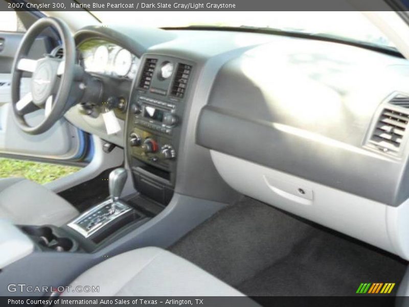 Marine Blue Pearlcoat / Dark Slate Gray/Light Graystone 2007 Chrysler 300