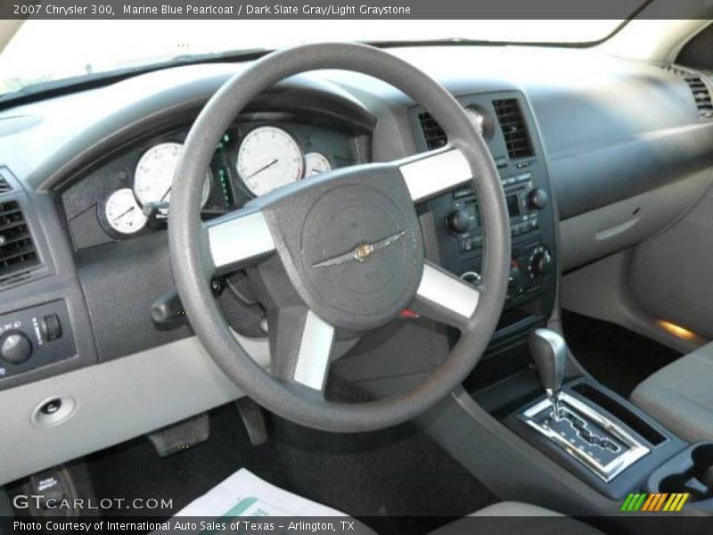 Marine Blue Pearlcoat / Dark Slate Gray/Light Graystone 2007 Chrysler 300