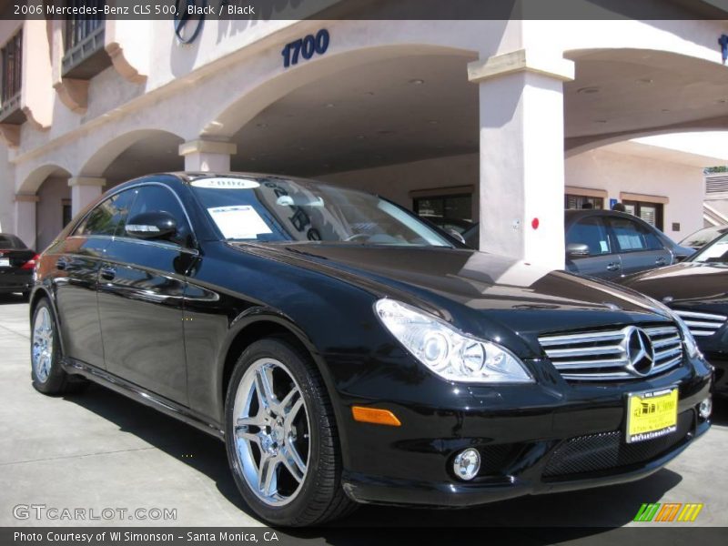 Black / Black 2006 Mercedes-Benz CLS 500