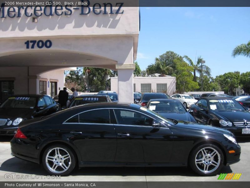 Black / Black 2006 Mercedes-Benz CLS 500