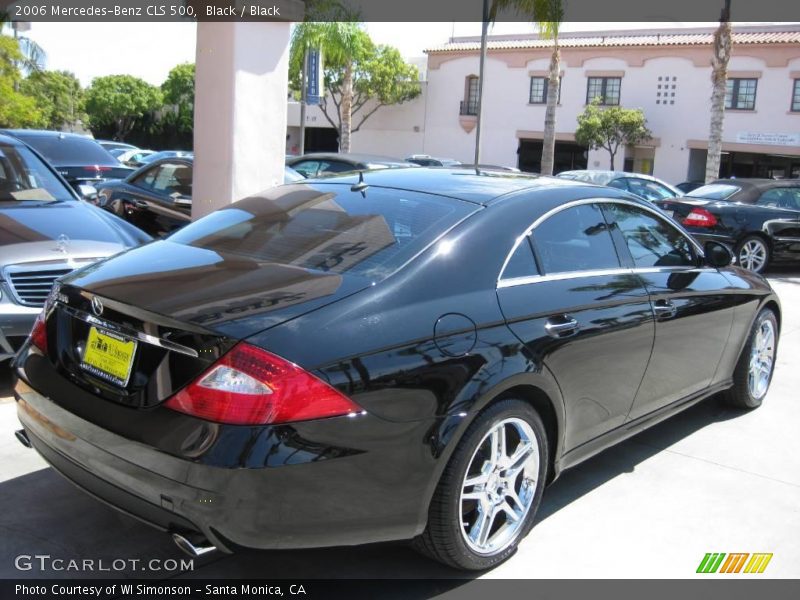 Black / Black 2006 Mercedes-Benz CLS 500