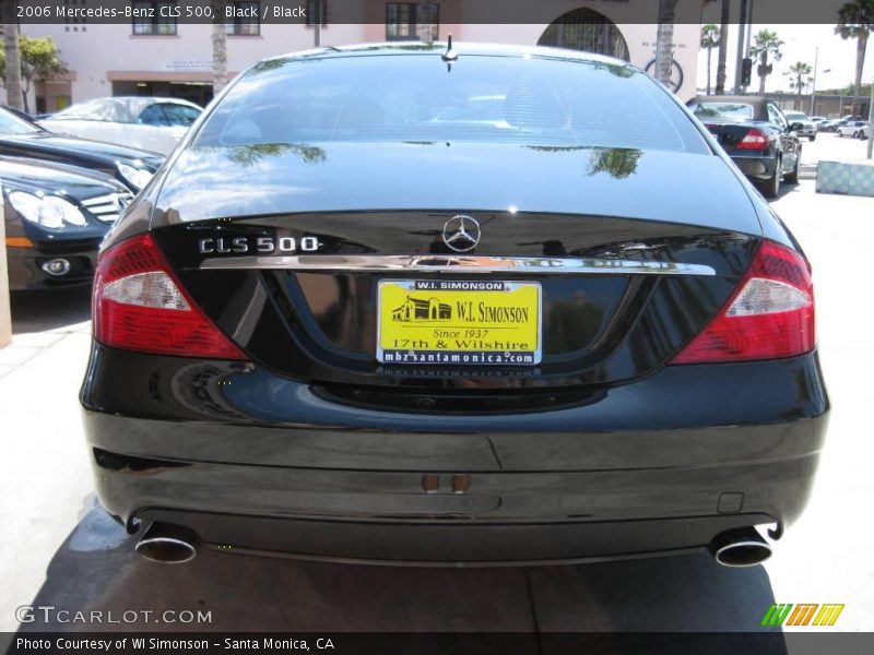 Black / Black 2006 Mercedes-Benz CLS 500