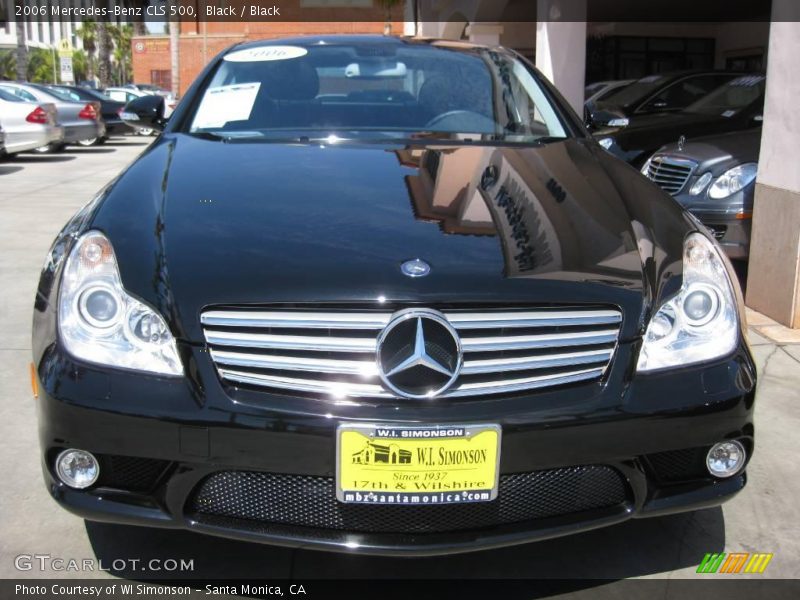 Black / Black 2006 Mercedes-Benz CLS 500