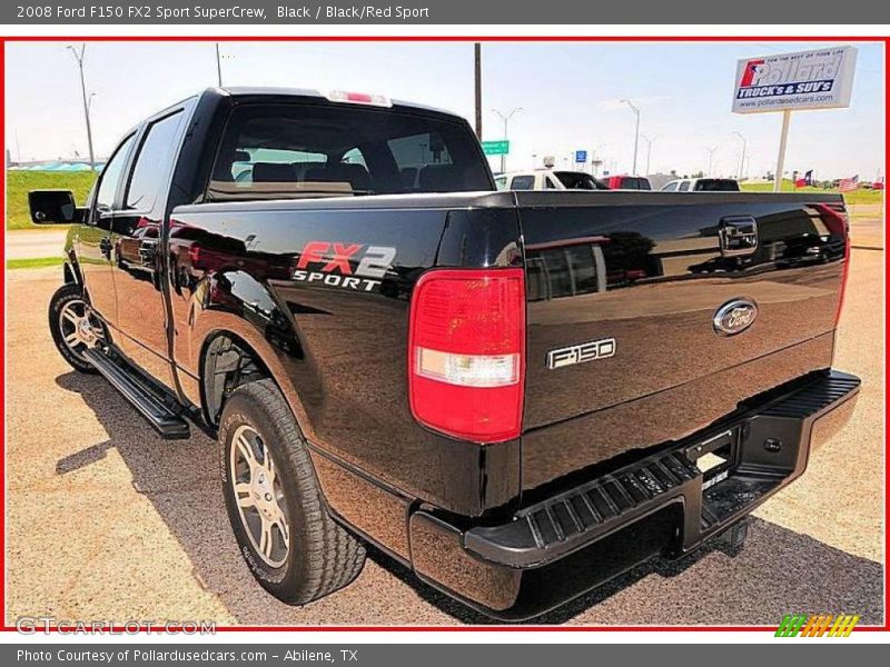 Black / Black/Red Sport 2008 Ford F150 FX2 Sport SuperCrew