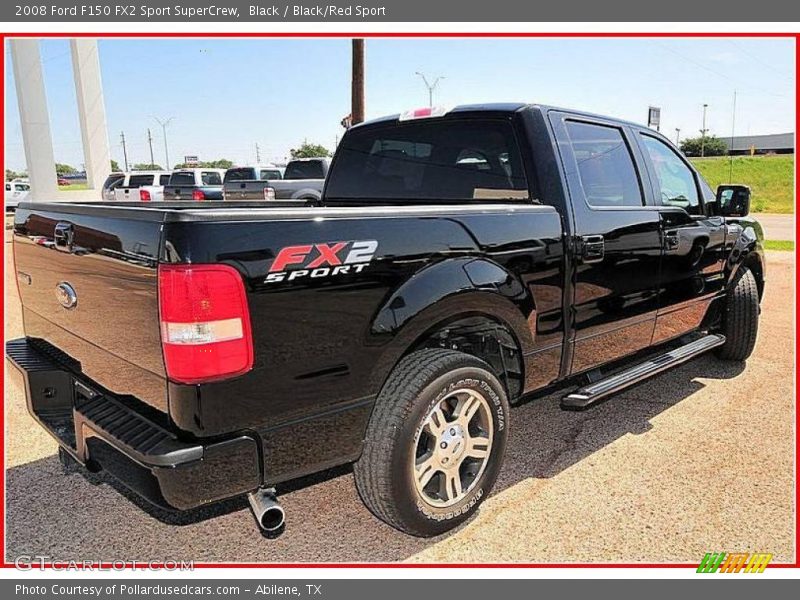 Black / Black/Red Sport 2008 Ford F150 FX2 Sport SuperCrew