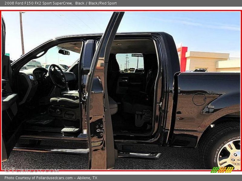Black / Black/Red Sport 2008 Ford F150 FX2 Sport SuperCrew