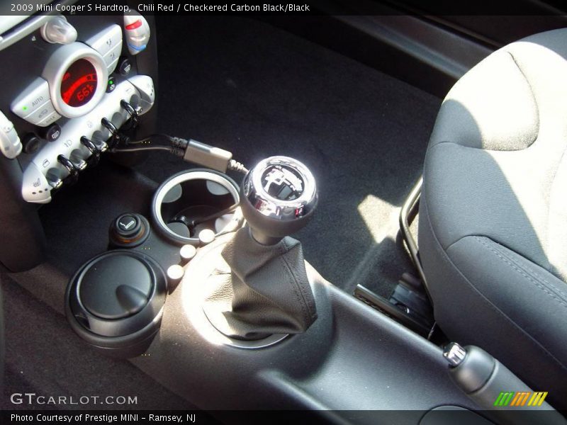 Chili Red / Checkered Carbon Black/Black 2009 Mini Cooper S Hardtop