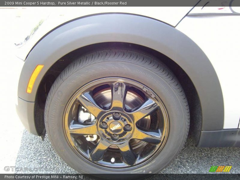 Pure Silver Metallic / Black/Rooster Red 2009 Mini Cooper S Hardtop