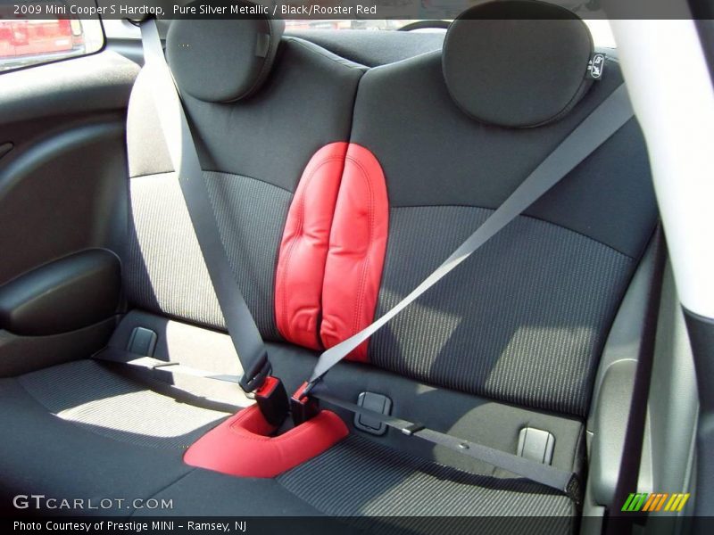 Pure Silver Metallic / Black/Rooster Red 2009 Mini Cooper S Hardtop