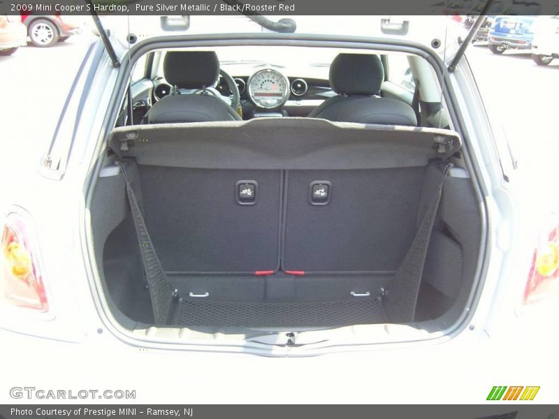 Pure Silver Metallic / Black/Rooster Red 2009 Mini Cooper S Hardtop