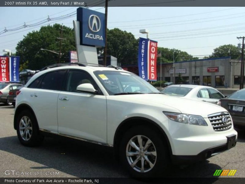 Ivory Pearl / Wheat 2007 Infiniti FX 35 AWD