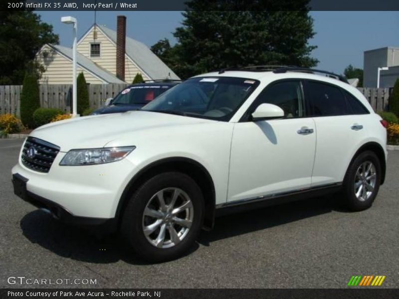 Ivory Pearl / Wheat 2007 Infiniti FX 35 AWD