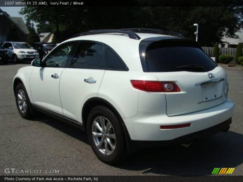Ivory Pearl / Wheat 2007 Infiniti FX 35 AWD
