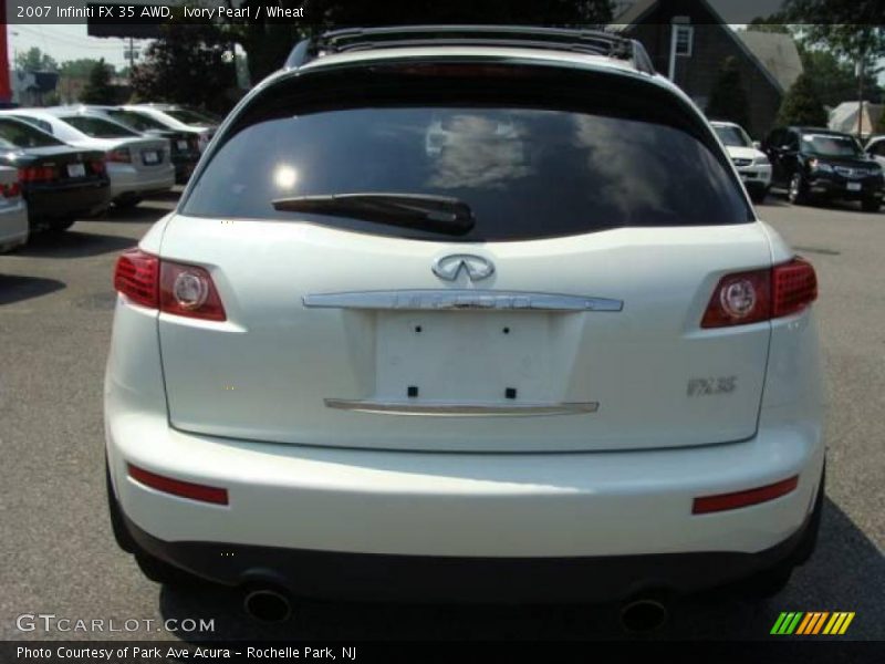 Ivory Pearl / Wheat 2007 Infiniti FX 35 AWD