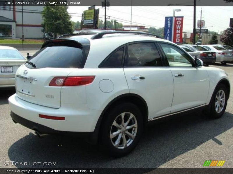 Ivory Pearl / Wheat 2007 Infiniti FX 35 AWD
