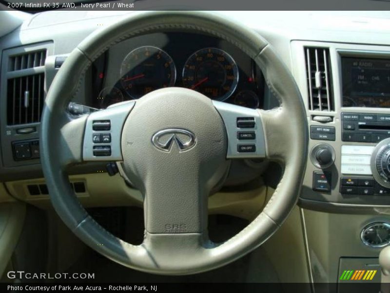 Ivory Pearl / Wheat 2007 Infiniti FX 35 AWD