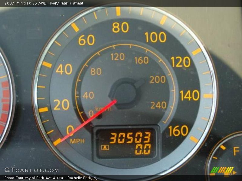 Ivory Pearl / Wheat 2007 Infiniti FX 35 AWD