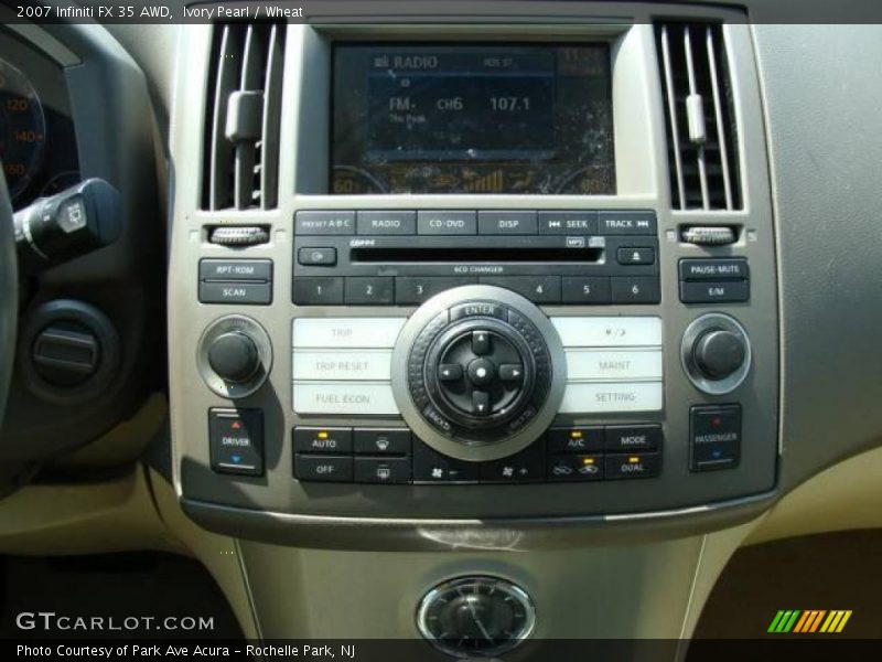 Ivory Pearl / Wheat 2007 Infiniti FX 35 AWD