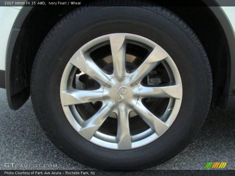 Ivory Pearl / Wheat 2007 Infiniti FX 35 AWD