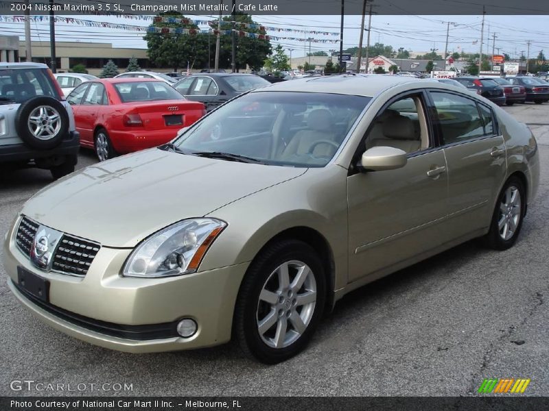 Champagne Mist Metallic / Cafe Latte 2004 Nissan Maxima 3.5 SL