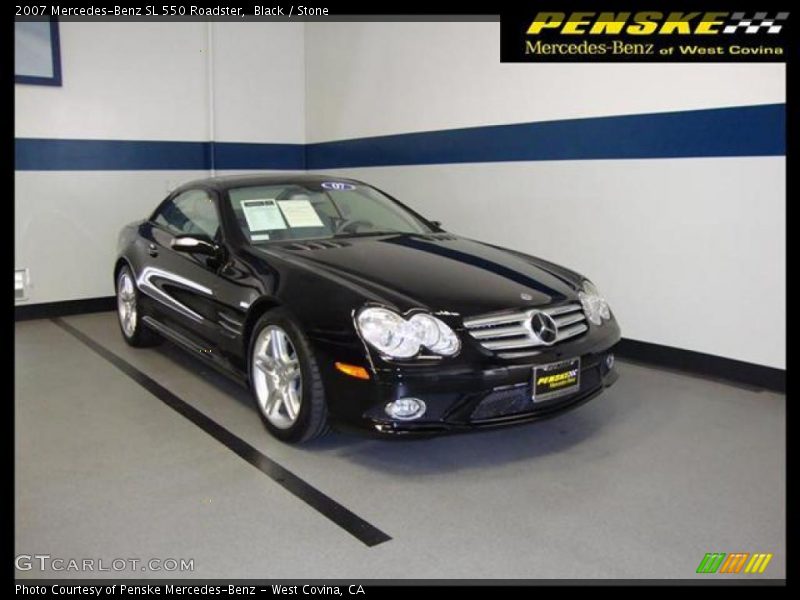 Black / Stone 2007 Mercedes-Benz SL 550 Roadster