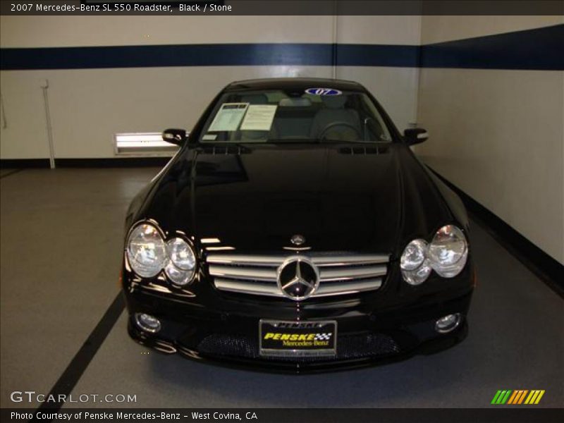 Black / Stone 2007 Mercedes-Benz SL 550 Roadster