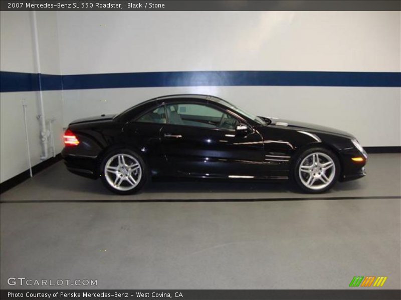 Black / Stone 2007 Mercedes-Benz SL 550 Roadster