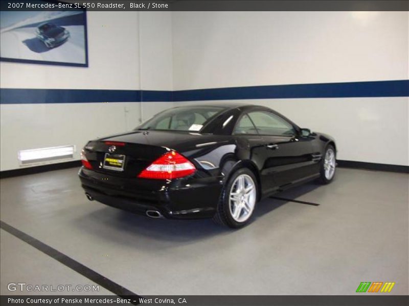 Black / Stone 2007 Mercedes-Benz SL 550 Roadster