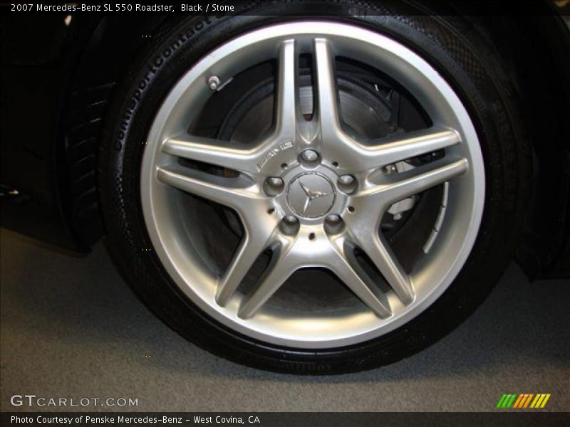 Black / Stone 2007 Mercedes-Benz SL 550 Roadster