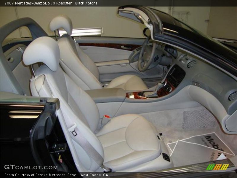 Black / Stone 2007 Mercedes-Benz SL 550 Roadster