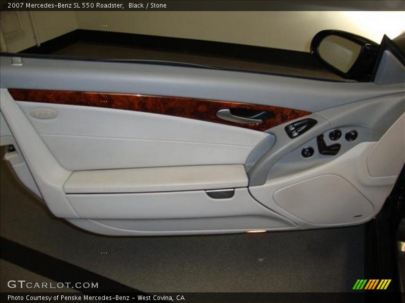 Black / Stone 2007 Mercedes-Benz SL 550 Roadster