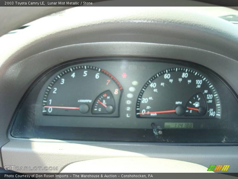 Lunar Mist Metallic / Stone 2003 Toyota Camry LE