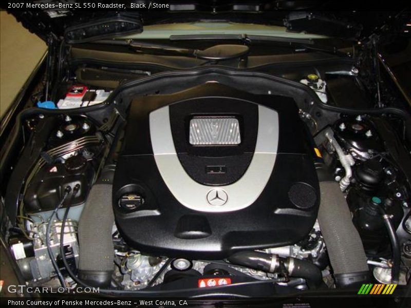Black / Stone 2007 Mercedes-Benz SL 550 Roadster