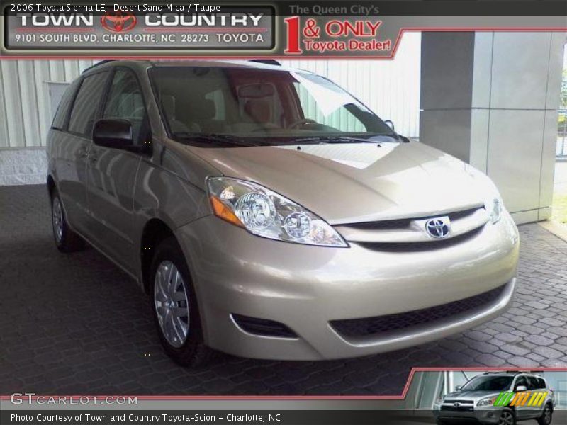Desert Sand Mica / Taupe 2006 Toyota Sienna LE