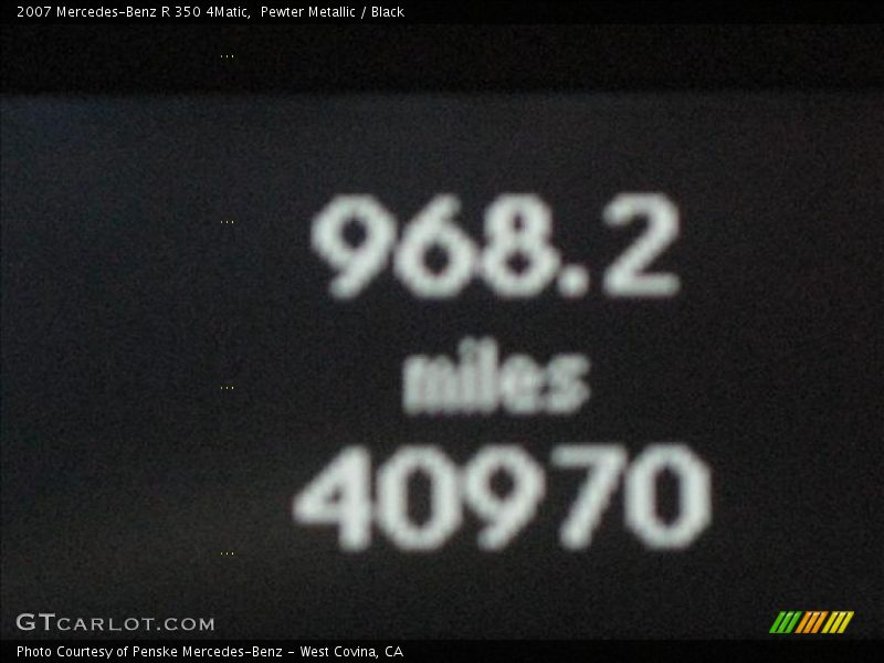 Pewter Metallic / Black 2007 Mercedes-Benz R 350 4Matic
