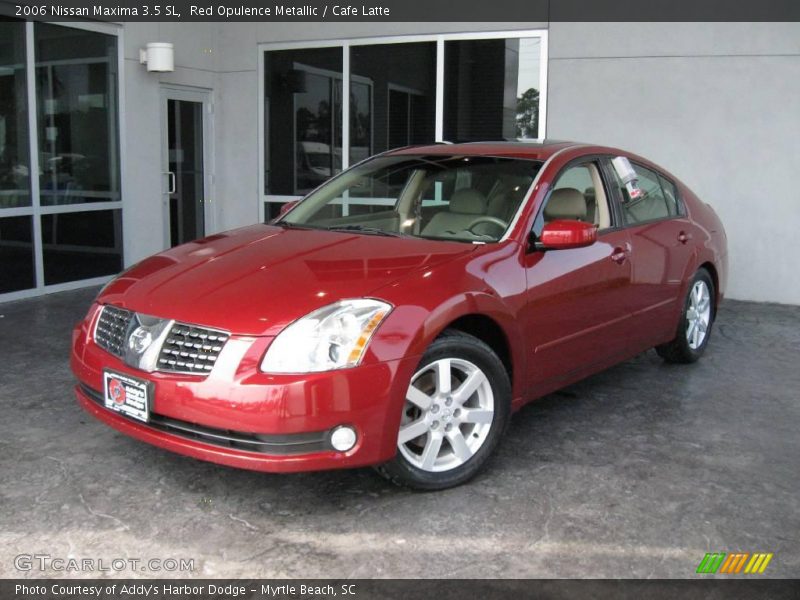 Red Opulence Metallic / Cafe Latte 2006 Nissan Maxima 3.5 SL