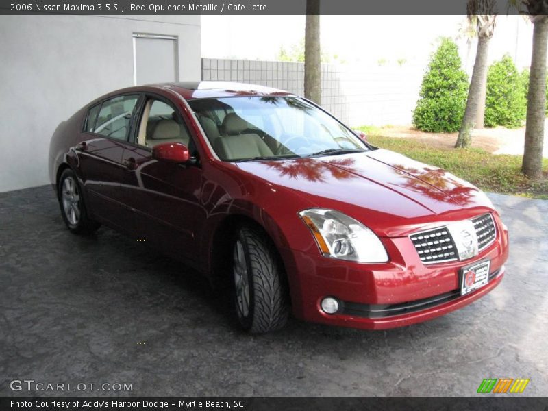 Red Opulence Metallic / Cafe Latte 2006 Nissan Maxima 3.5 SL