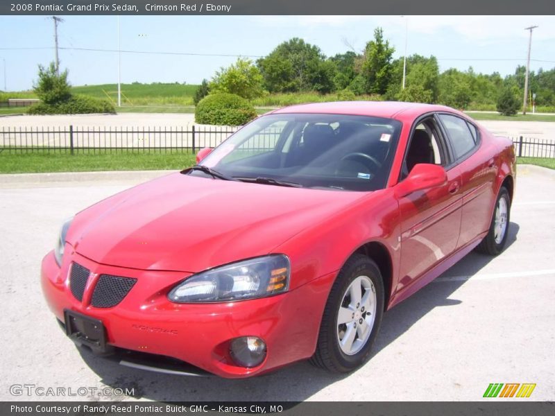 Crimson Red / Ebony 2008 Pontiac Grand Prix Sedan