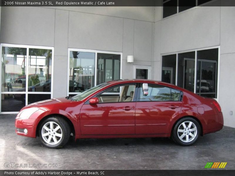 Red Opulence Metallic / Cafe Latte 2006 Nissan Maxima 3.5 SL